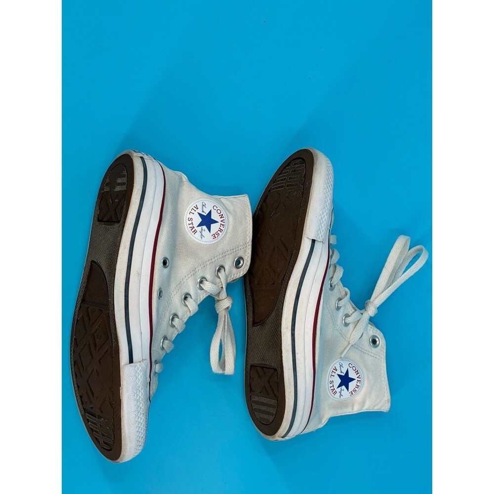 Converse Chuck Taylor All Star High Top White Canvas Sneakers Mens 4 Womens 6